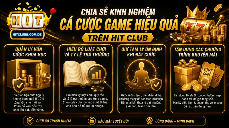 Hiểu rõ luật chơi cá cược hiệu quả trên HitClub
