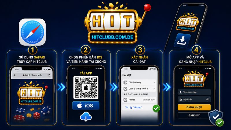 Hướng dẫn tải Hitclub về điện thoại IOS