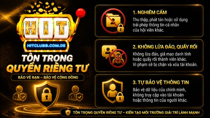 Quy định về việc không xâm phạm quyền riêng tư của hội viên khác
