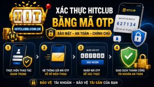 Tại Sao Phải Xác Thực HitClub Bằng OTP? Là vì quy trình bảo mật an toàn